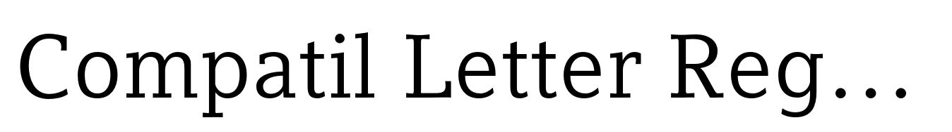 Compatil Letter Regular